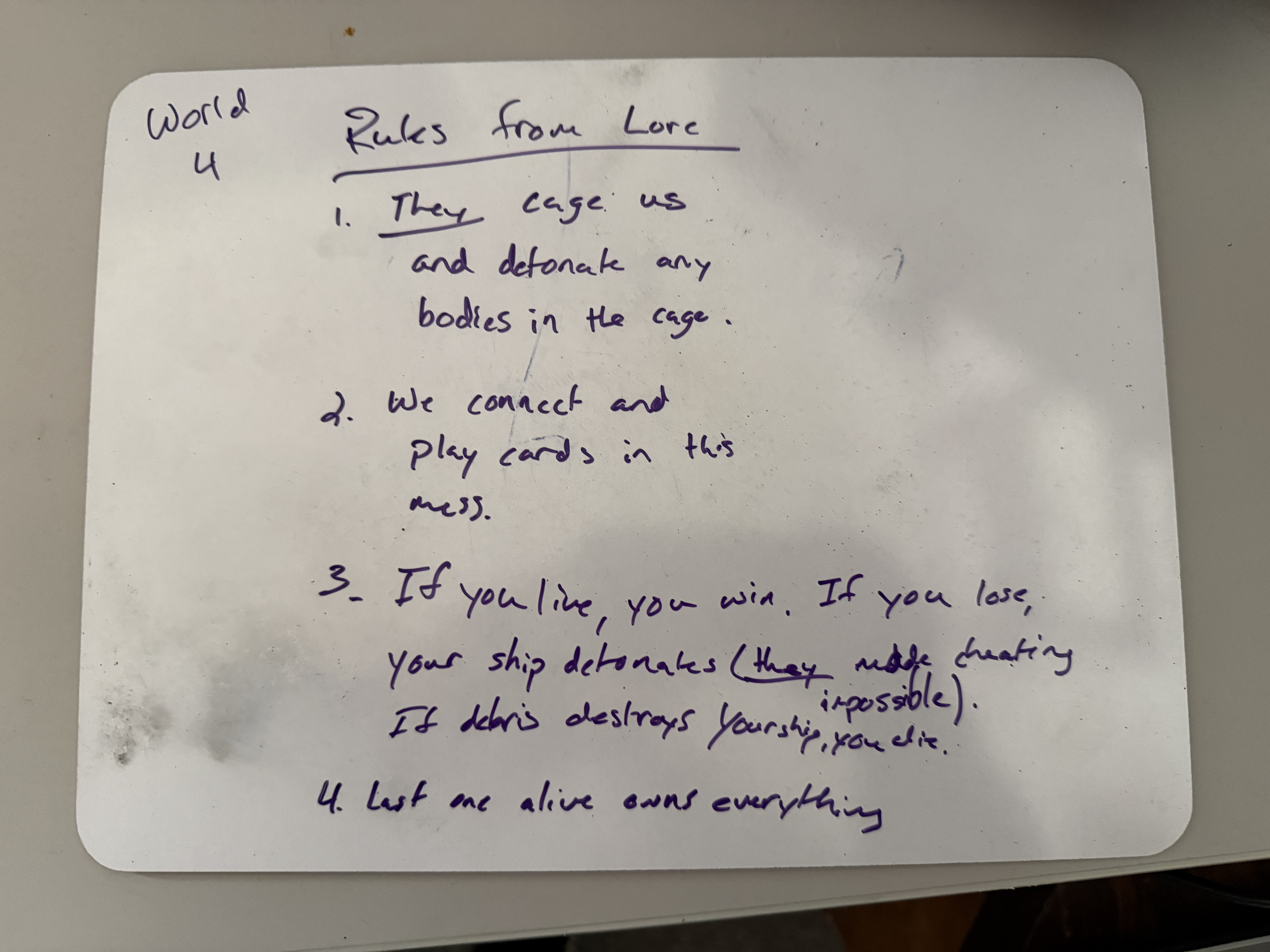 World 4 — Rules from Lore